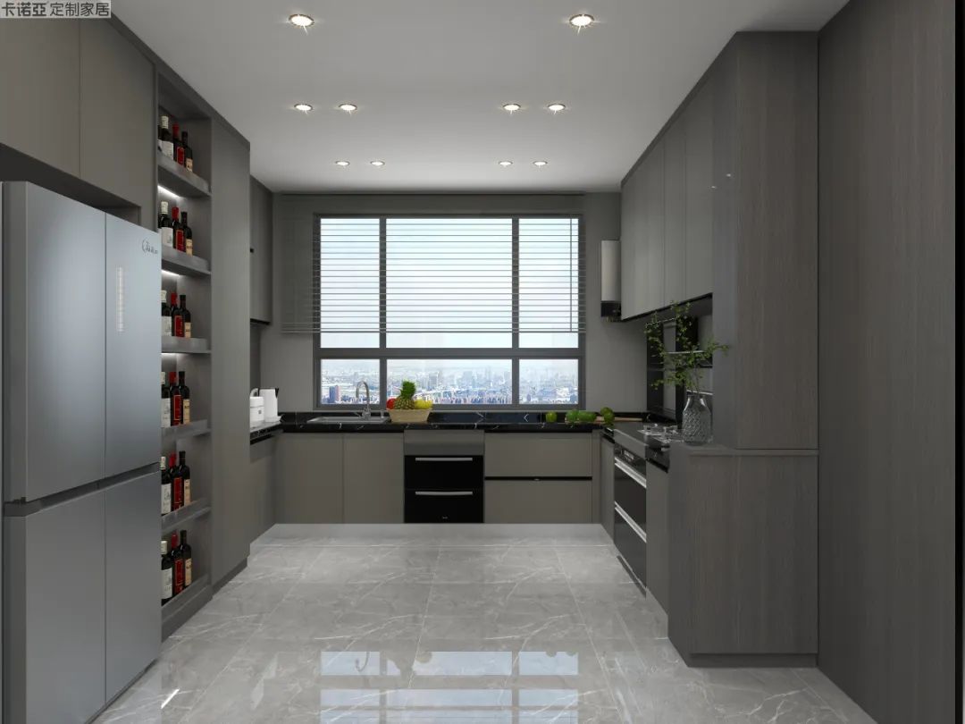 無拉手門板設(shè)計，使整體立面美觀協(xié)調(diào)