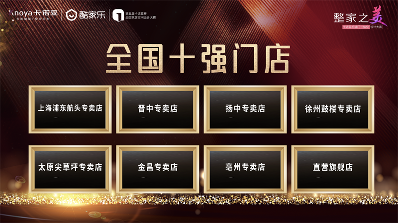 卡諾亞，全國(guó)十強(qiáng)門(mén)店