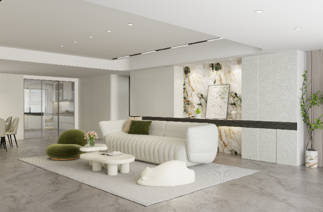 簡(jiǎn)奢大宅丨黑白灰+大理石構(gòu)筑更純粹的高級(jí)氣場(chǎng)，重塑精英生活